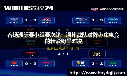 客场洲际赛小组赛次轮：温州战队对阵枣庄电竞的精彩纷呈对决